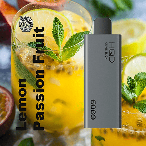 HQD SLICK LEMON PASSIONFRUIT - 6000 PUFFS