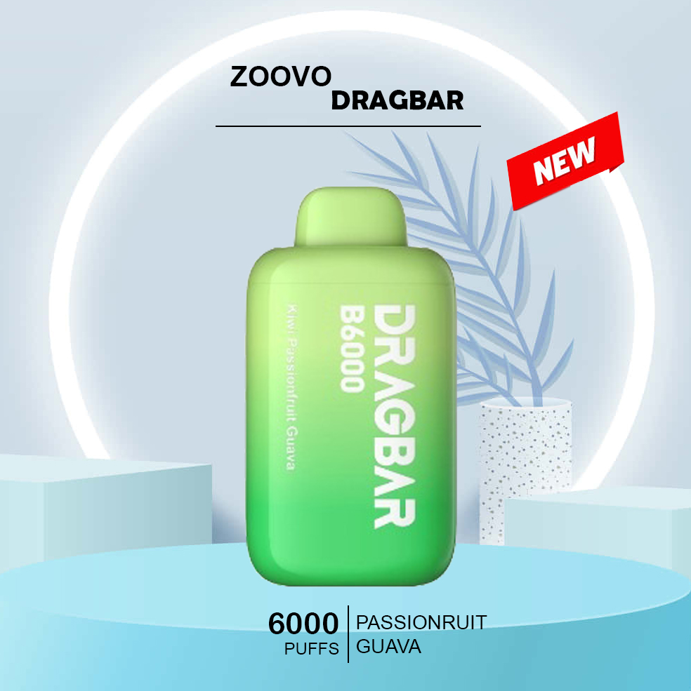 Zoovoo Dragbar Kiwi Passionfruit Guava - 6000 Puffs